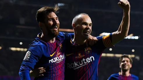Messi e Iniesta juntos en el Barcelona