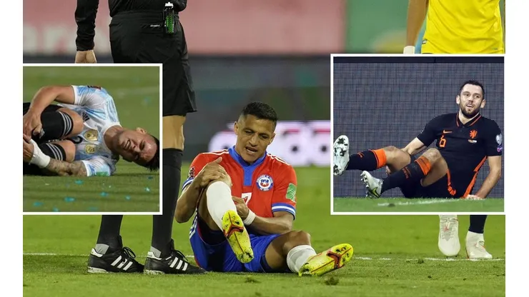 Alexis, Lautaro y de Vrij lesionados en la Fecha FIFA