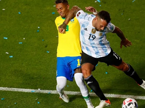 Perdonan la roja a Otamendi por terrible codazo a Raphinha