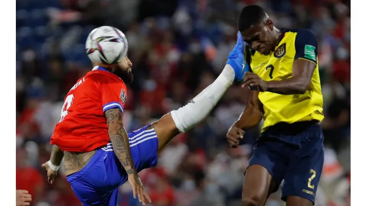 El King vio la roja directa en el duelo ante Ecuador.