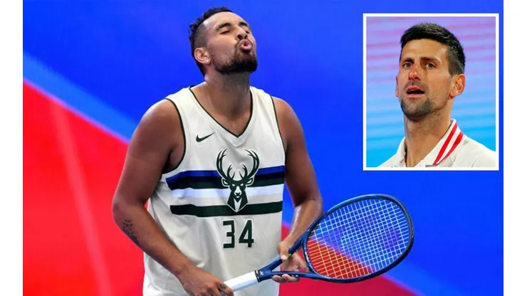 Kyrgios bromeó una vez más con Djokovic