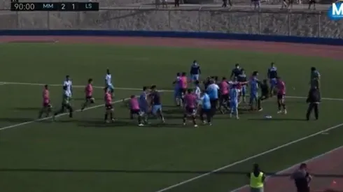 Una pelea entre los planteles suspendió el encuentro en la Tercera A