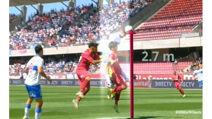 El salto de Clemente Montes en su golazo a La Serena.