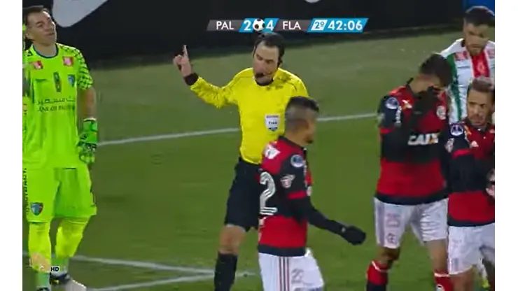 La única vez que Fernando Rapallini dirigió en San Carlos de Apoquindo, ganó la visita por goleada: 5-2 de Flamengo sobre Palestino en 2017