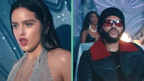 Rosalía y The Weeknd en el video de La Fama.