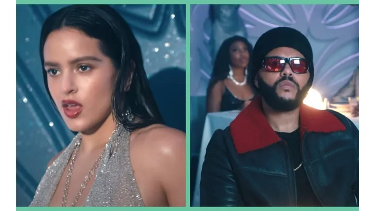 Rosalía y The Weeknd en el video de La Fama.