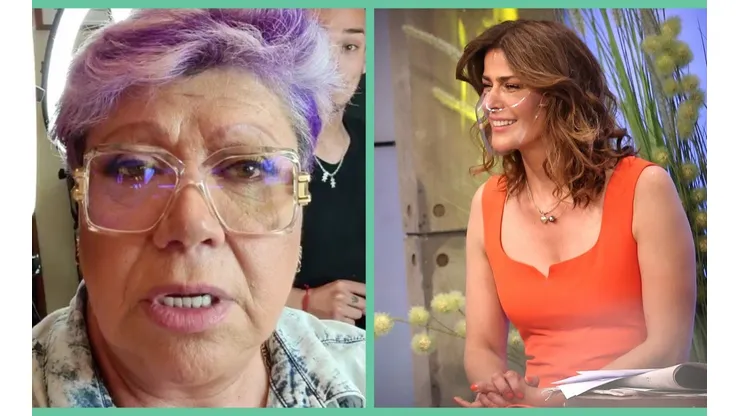 Patricia Maldonado junto a Tonka Tomicic, la animadora de Bienvenidos.