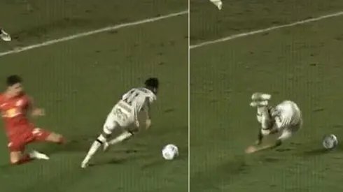 Marinho cae de forma aparatosa en el área