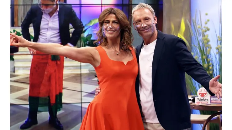 Tonka Tomicic y Martín Cárcamo en el final de Bienvenidos.