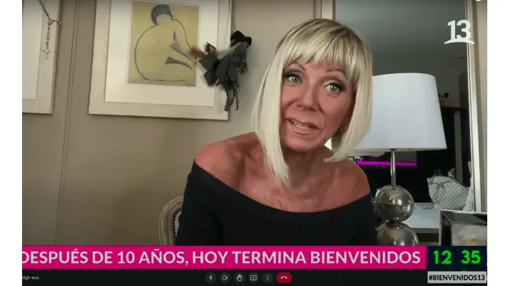Raquel Argandoña se presentó con su nuevo look en Bienvenidos.