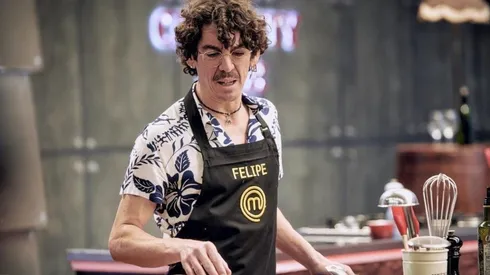 Felipe Ríos cocinando en Masterchef Celebrity.