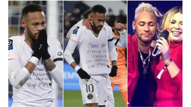 Neymar y la fallecida artista eran amigos muy cercanos.