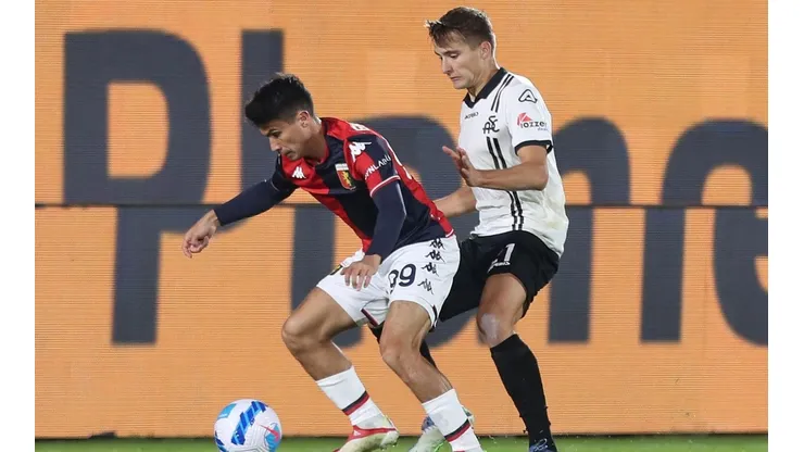 Pablo Galdames vive su primera temporada en Europa con la camiseta de Genoa.