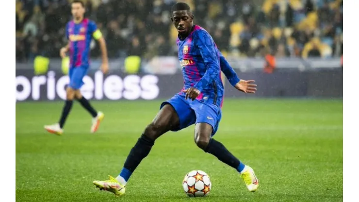 Dembélé reapareció con Barcelona en Champions League.