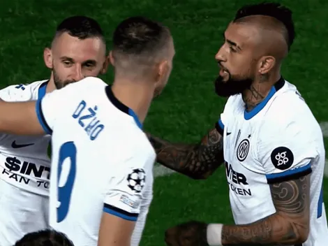 Guerrero: jugadón y asistencia de Vidal en golazo del Inter al Sheriff