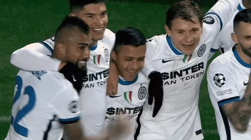 Alexis Sánchez entró desde el banco en el Inter y segundos después marcó contra Sheriff en la Champions.