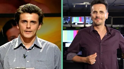 Sergio Lagos en Protagonistas de la Fama, en 2003, y Sergio Lagos en la actualidad.