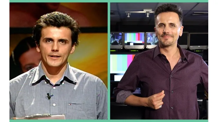 Sergio Lagos en Protagonistas de la Fama, en 2003, y Sergio Lagos en la actualidad.