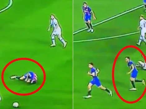 Busquets de nuevo: se revuelca de dolor y revive mágicamente