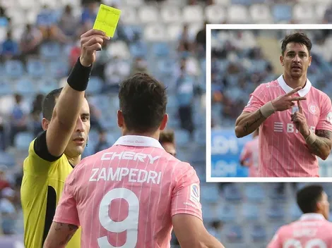 Informe arbitral por amarilla de Zampedri: "Gesticulación provocadora"