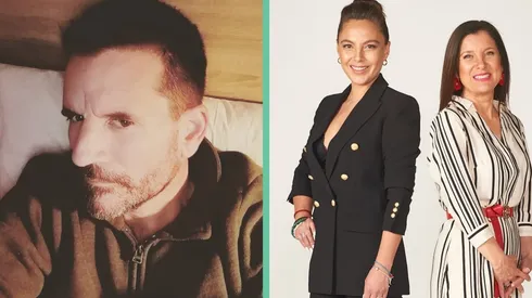 Vasco Moulián y las conductoras de Tu Día, Ángeles Araya y Mirna Schindler.