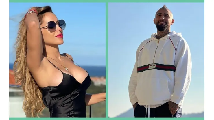 Marité Matus y Arturo Vidal.
