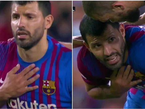 Impacto: Agüero sufre dolor de pecho y se va en ambulancia