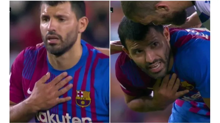El trasandino debió ser trasladado en ambulancia desde el Camp Nou.