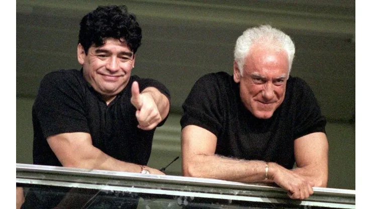 Diego Maradona y Guillermo Coppola.