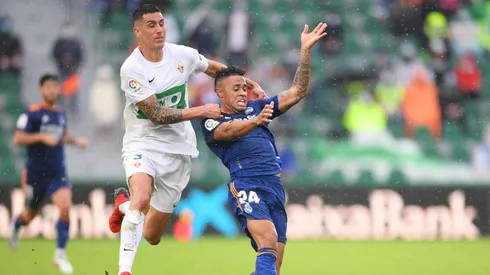 Enzo Roco fue titular todo el partido en el triunfo del Real Madrid 2-1 sobre Elche