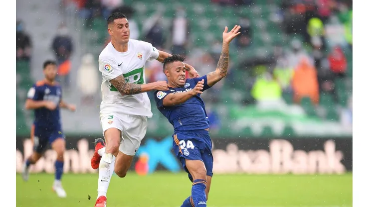 Enzo Roco fue titular todo el partido en el triunfo del Real Madrid 2-1 sobre Elche