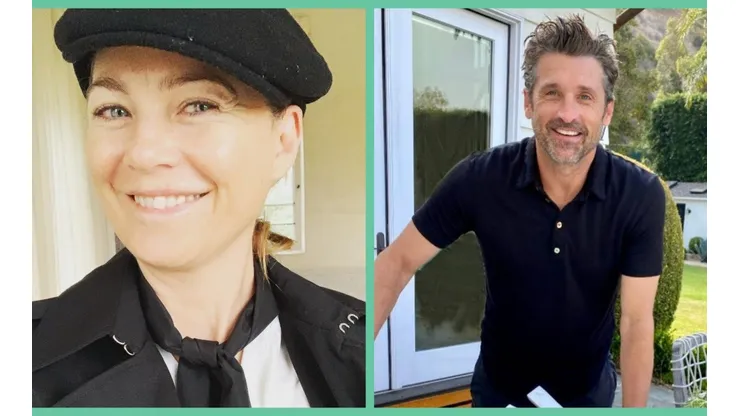 Ellen Pompeo y Patrick Dempsey, Meredith Grey y Derek Sheperd, respectivamente, en Grey's Anatomy.