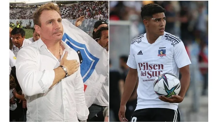 El ídolo albo aplaudió a los muchachos que salieron a jugar ante Audax.