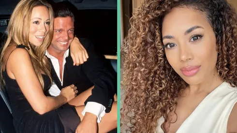 A la izquierda, Luis Miguel y Mariah Carey en su mejor momento. A la derecha, Jade Ewen, la actriz que interpreta a la cantante en Luis Miguel, la serie.