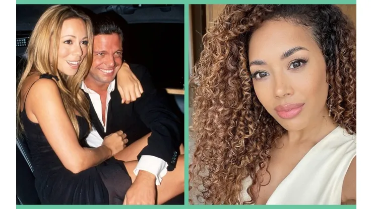 A la izquierda, Luis Miguel y Mariah Carey en su mejor momento. A la derecha, Jade Ewen, la actriz que interpreta a la cantante en Luis Miguel, la serie.