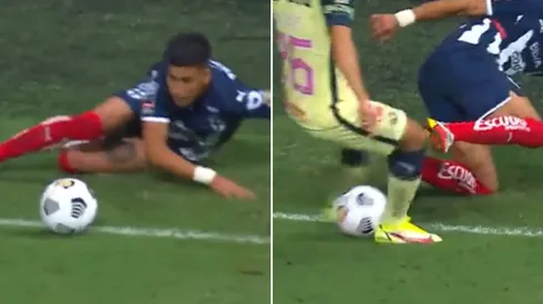 Maximiliano Meza hizo uno de los caños más bonitos del año.