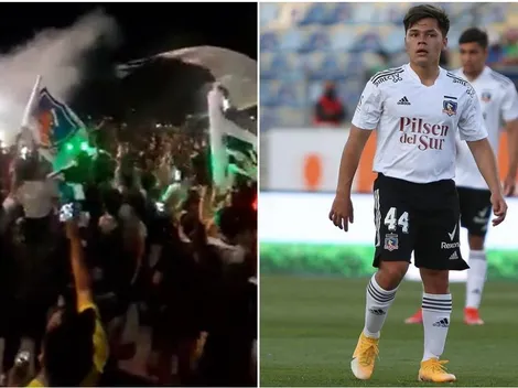 Hinchas dan conmovedor recibimiento a juveniles de Colo Colo