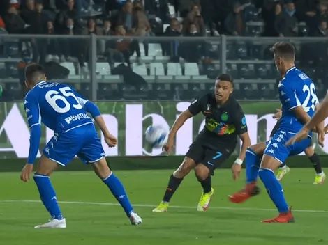 Alexis se luce con una asistencia celestial en Inter