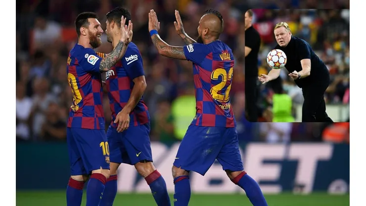 Ronald Koeman no contó con el trío de sudamericanos en el Barcelona.