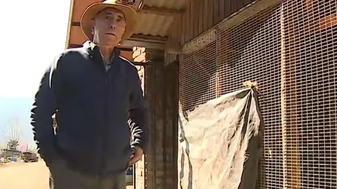 Nelson Acosta en su campo en San Vicente de Tagua Tagua