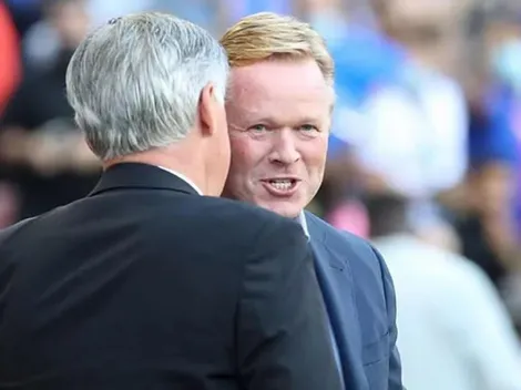 Captan lo que Ancelotti le dijo al oído a Koeman tras el derbi