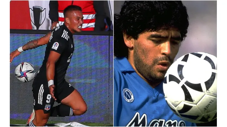 Parraguez contó que le pusieron "Parradona" y Diego falleció a la semana, lo que le valió el columpio en Colo Colo.