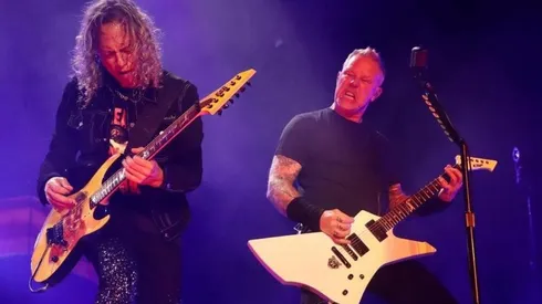 Metallica sobre el escenario.