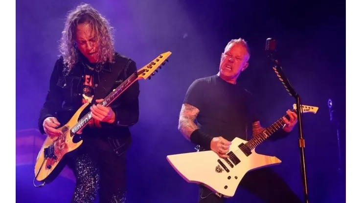 Metallica sobre el escenario.