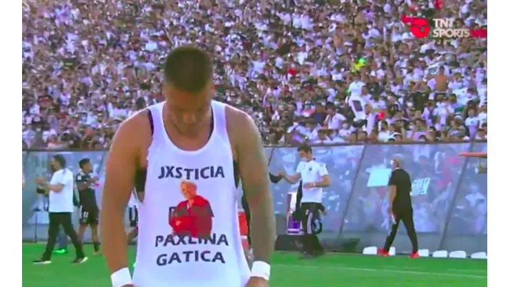 Parraguez exigió justicia para Paulina Gatica tras su trascendental gol en Colo Colo.