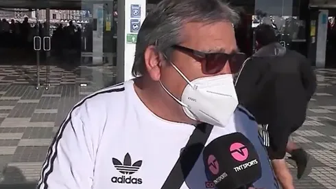 Este hincha se perdió el gol del triunfo de Javier Parraguez por escapar antes del estadio Monumental