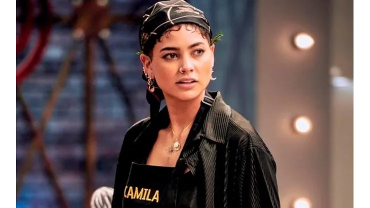 Camila Recabarren en el momento de su eliminación de Masterchef Celebrity.