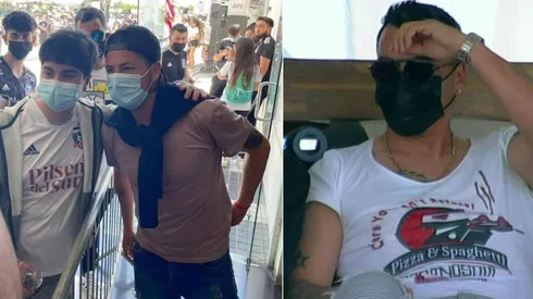 Valdés y Paredes fueron a apoyar a Colo Colo este domingo