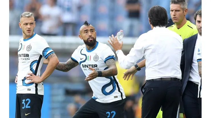 Inzaghi y un breve elogio para Arturo Vidal en la previa del derbi del Inter contra Juventus.
