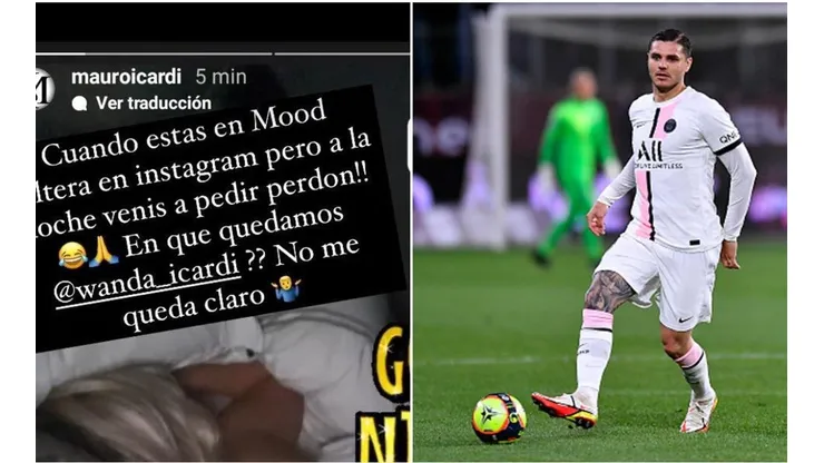 Icardi subió el polémico posteo y lo borró minutos después.